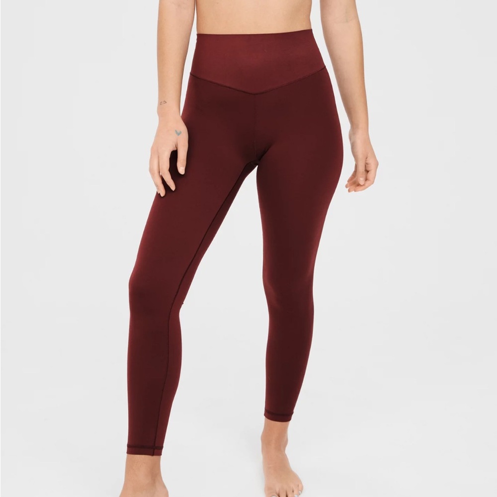 Aerie Red High-Waist Leggings